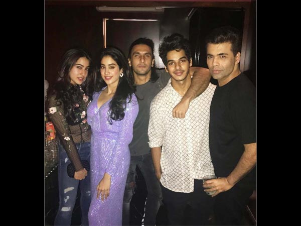 Ranveer With Ishaan, Sara & Jhanvi Ranveer With Ishaan, Sara & Jhanvi