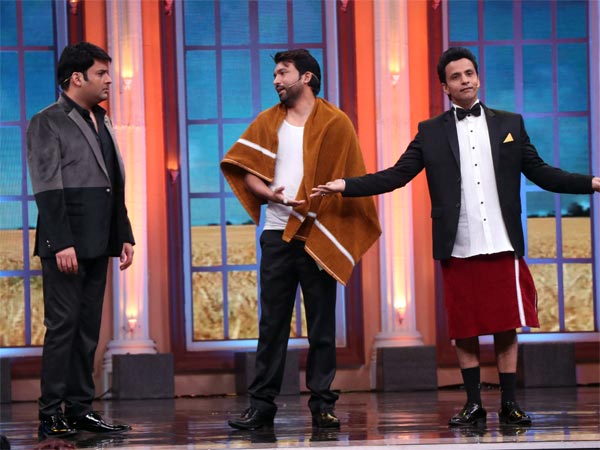Kapil With Chandan Prabhakar Kapil With Chandan Prabhakar