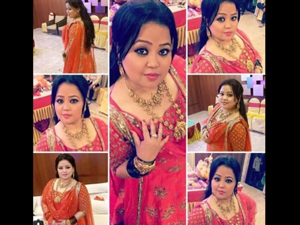 Bharti Looked Beautiful In the Red Outfit