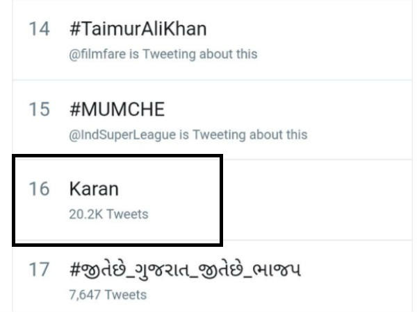 #Karan Trends On Twitter: Fans’ Tweets #Karan Trends On Twitter: Fans’ Tweets