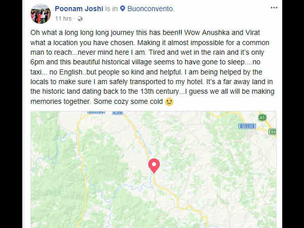 Another FB Post Too Read That Virat- Anushka Wedding Is Indeed Happening Another FB Post Too Read That Virat- Anushka Wedding Is Indeed Happening