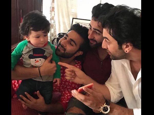 Taimur With His Uncles Taimur With His Uncles