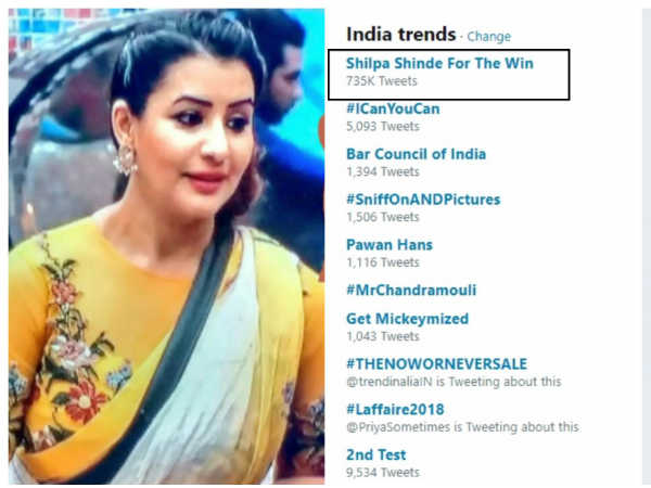 Fans Trend #ShilpaShindeForTheWin On Twitter! Fans Trend #ShilpaShindeForTheWin On Twitter!