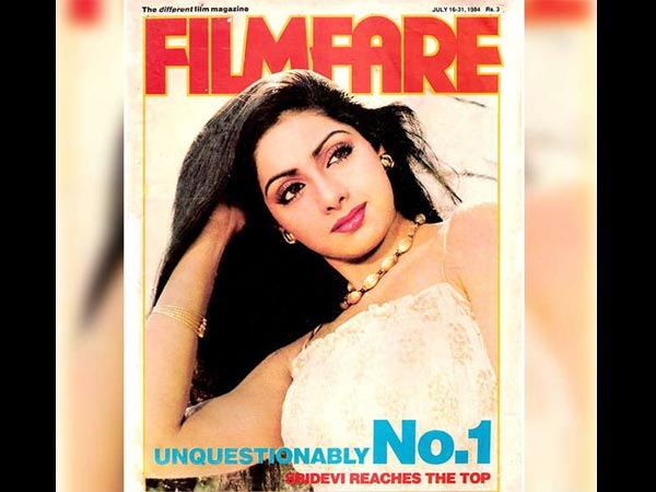 Sridevi FIlmfare Cover July 1986