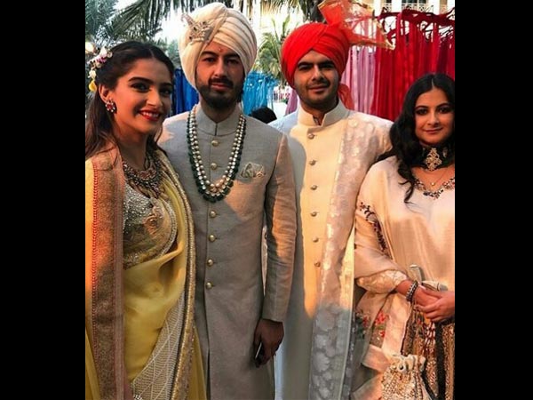 Sonam With The Groom Sonam With The Groom