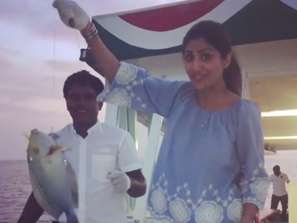 Shilpa Shetty's Fishing Adventures
