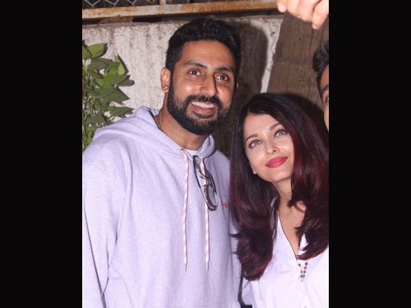 Aishwarya & Abhishek At 102 Not out Screening