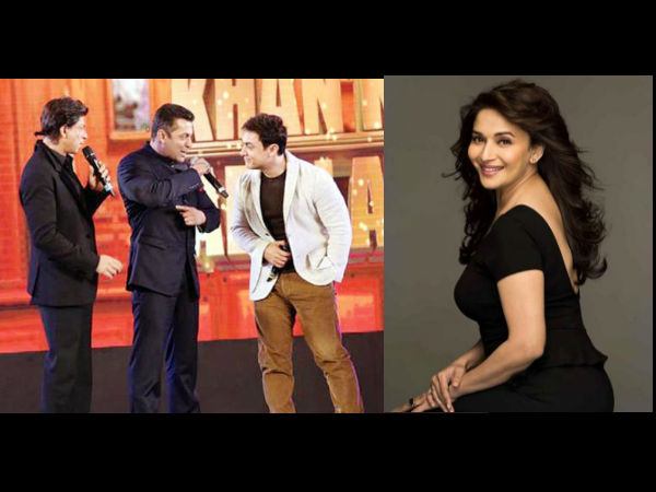 Madhuri Picks Shahrukh Over Aamir And Salman