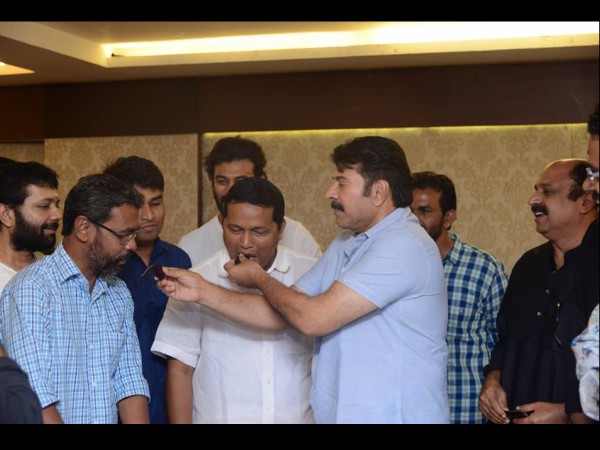 Mammootty Sharing The Sweet...