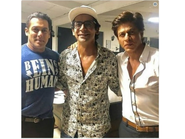 Sunil Grover Celebrates Birthday With SRK & Salman