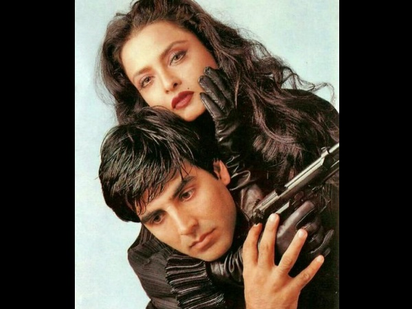 Akshay Kumar With Rekha Akshay Kumar With Rekha