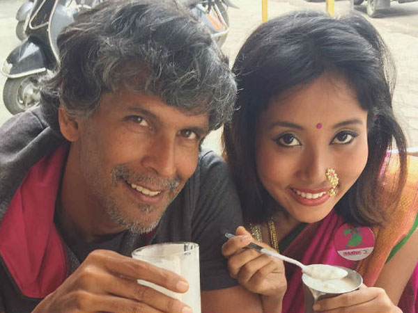 Milind Soman & Ankita Konwar 