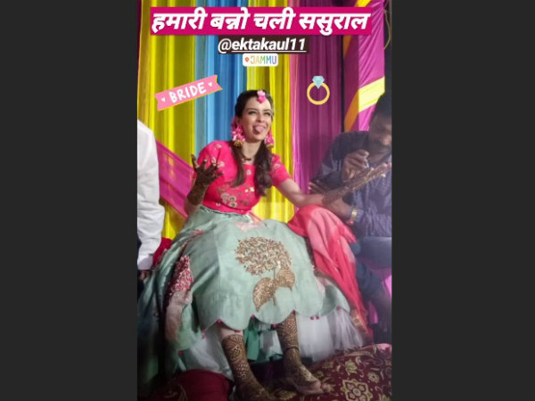 Namita Shares Ekta’s Picture From Mehendi Ceremony Namita Shares Ekta’s Picture From Mehendi Ceremony