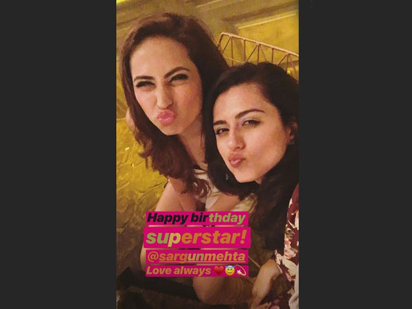 Ridhi Dogra Wishes Sargun On Her Birthday Ridhi Dogra Wishes Sargun On Her Birthday