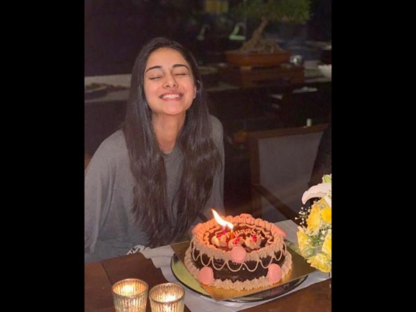 The Birthday Girl With Her Birthday Cake