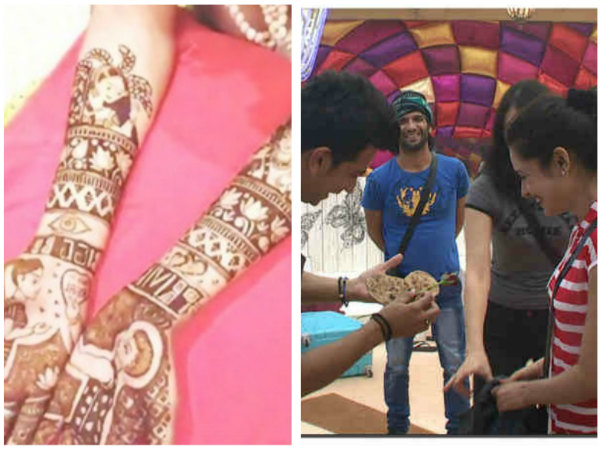 Yuvika’s Unique Mehendi