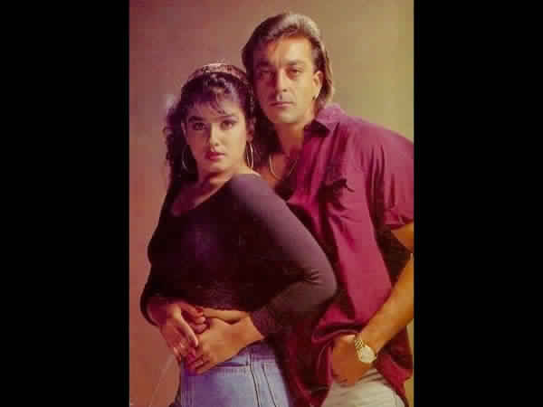 Raveena Tandon With Sanjay Dutt