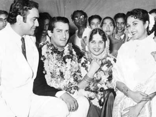 Shammi Kapoor & Geeta Bali On Their Wedding Day