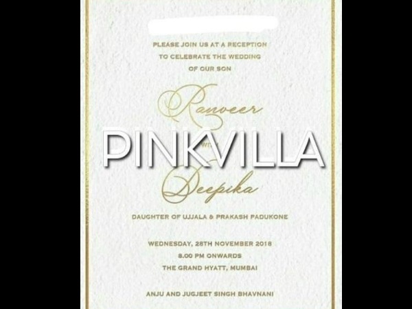 Their Mumbai Wedding Reception Card Their Mumbai Wedding Reception Card