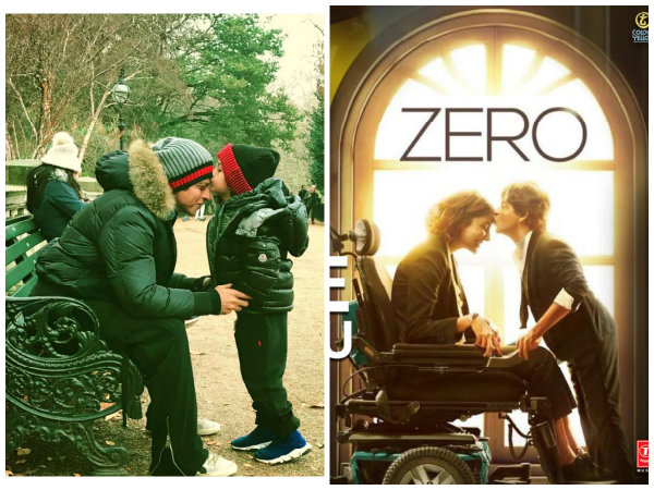 Shahrukh Khan & AbRam Re-create The Poster Of Zero!