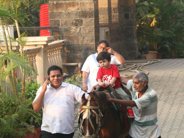 Taimur Is Intensely Focused Riding That Horse!
