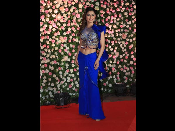 Urvashi Stuns In Blue Ensemble
