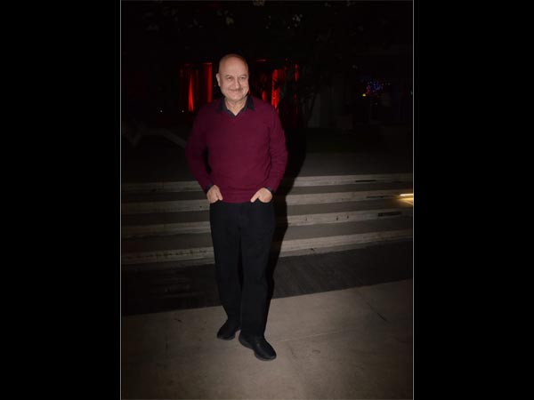 Anupam Kher At Anil's Bash