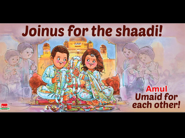 Amul Paid Tribute To Priyanka Chopra & Nick Jonas