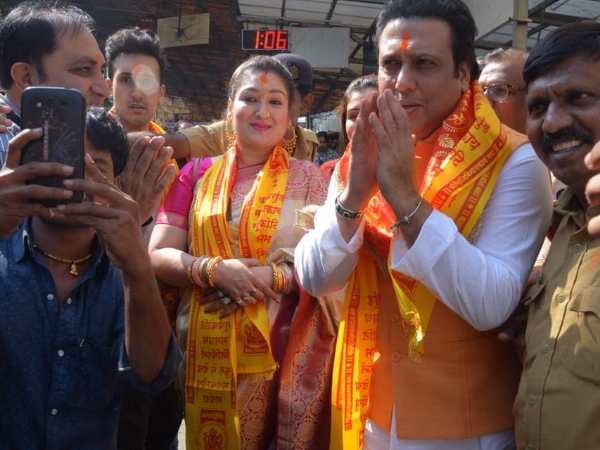 Govinda Visits Siddhivinayak Temple On The Occasion Of His Birthday Govinda Visits Siddhivinayak Temple On The Occasion Of His Birthday
