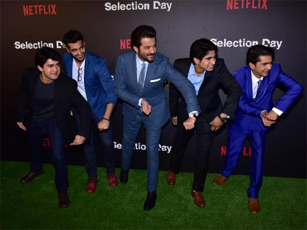 Stars Of Selection Day Pose With Anil Kapoor Stars Of Selection Day Pose With Anil Kapoor