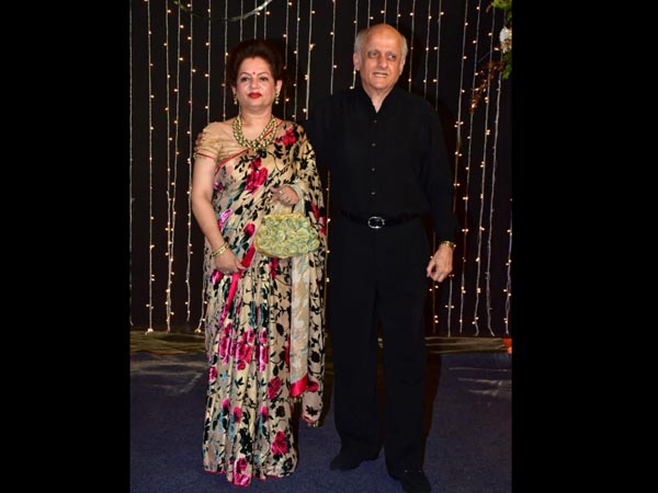 Mukesh Bhatt Arrives With Wife