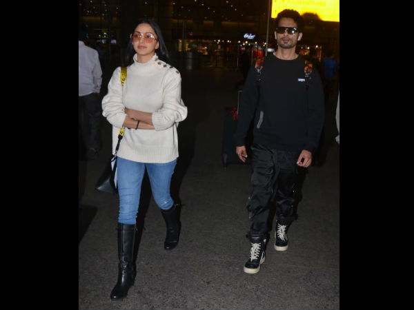Shahid & Kiara Return From Mussoorie Post Shoot Shahid & Kiara Return From Mussoorie Post Shoot