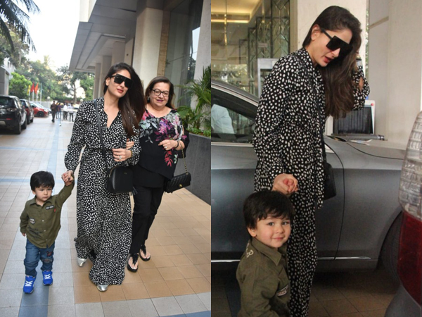 Taimur Walks Hand In Hand With Mum