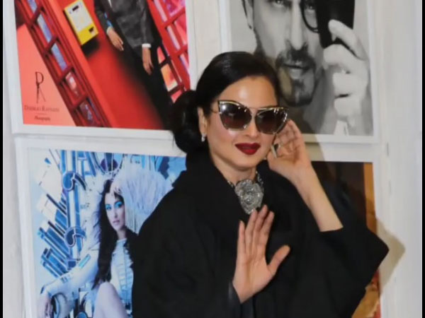 Rekha Poses For The Shutterbug