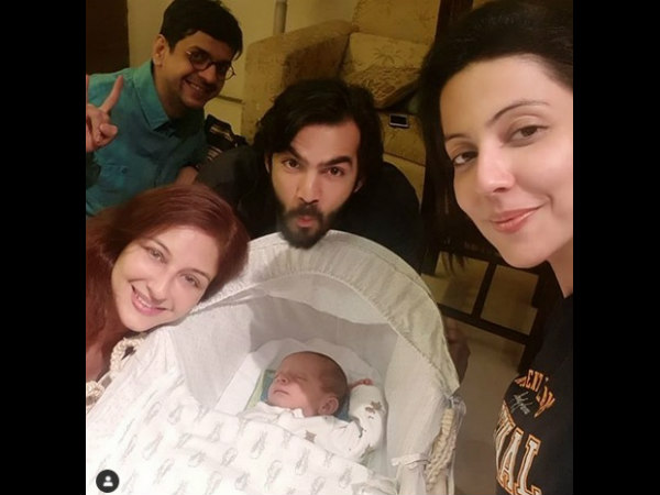 Karan V Grover & Poppy Jabbal Meet The Baby