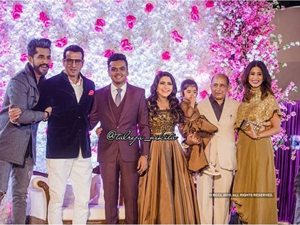 Suyyash, Kishwer & Ronit At Palak’s Engagement Ceremony