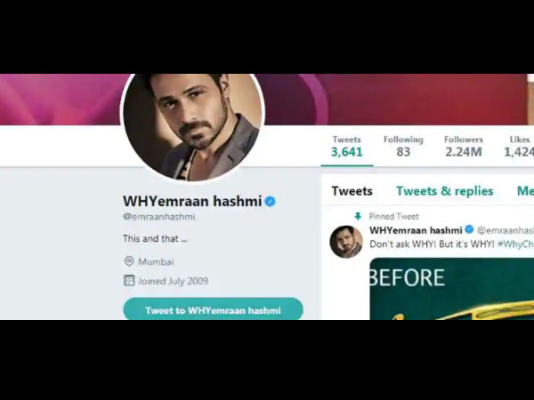 'WHY Emraan Hashmi'