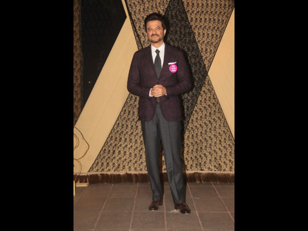 Anil Kapoor Wears A 'Set Love Free' Pin