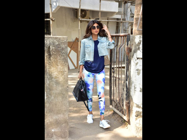 Shilpa Shetty Spotted At A Salon
