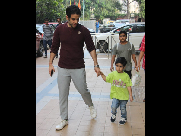 Tusshar Kapoor And His Son Lakkshya