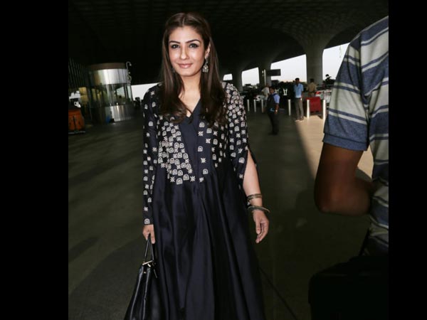 Raveena Tandon Dons A Beautiful Black Ensemble