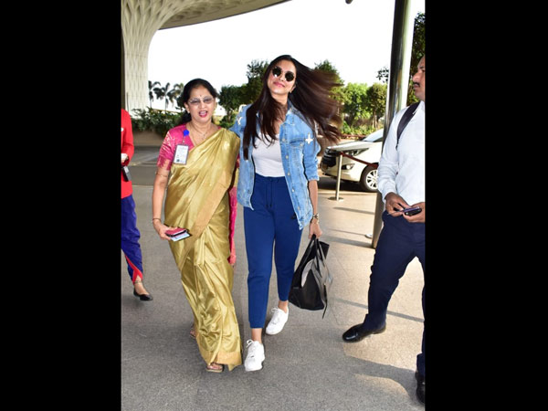 Deepika Padukone's Windswept Airport Look