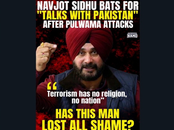 Sidhu’s Pulwama Terror Attack Comment