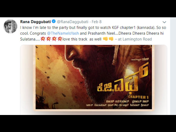 Rana Dagubatti Is Impressed With Yash’s KGF!