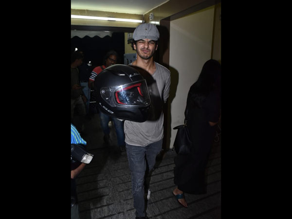 Ishaan Khatter Arrived On His Bike To The Screening