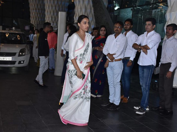 Swara Bhaskar At The Prayer Service Of Rajkumar Barjatya Swara Bhaskar At The Prayer Service Of Rajkumar Barjatya