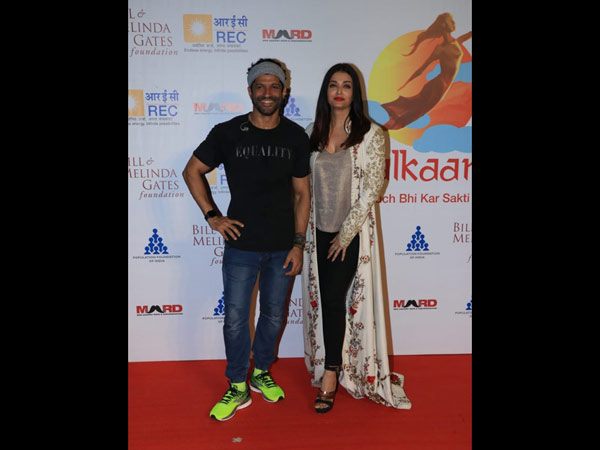 Aishwaya Rai & Farhan Akhtar Attended The Population Foundation Of India Event