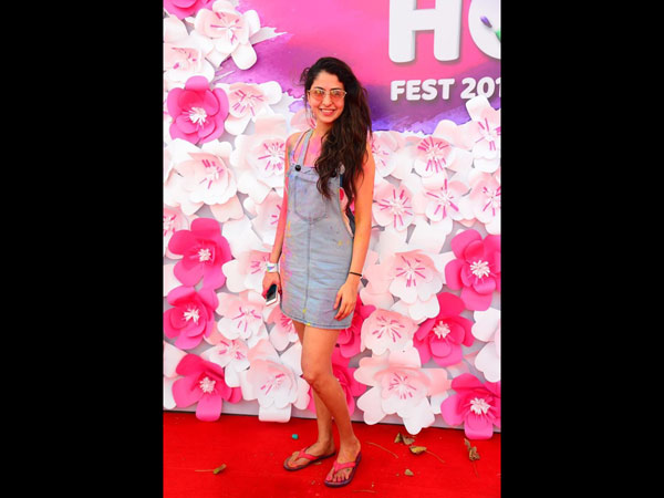 Malvika Raaj's Cute Avatar At The Holi Fest