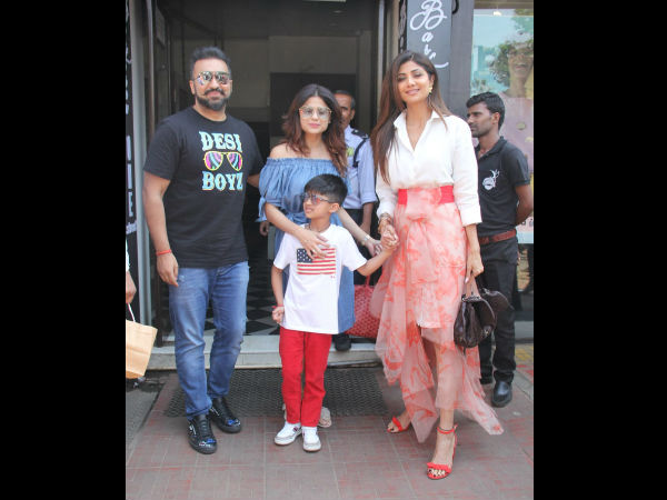 Shilpa Shetty Went Out For Lunch With Her Family