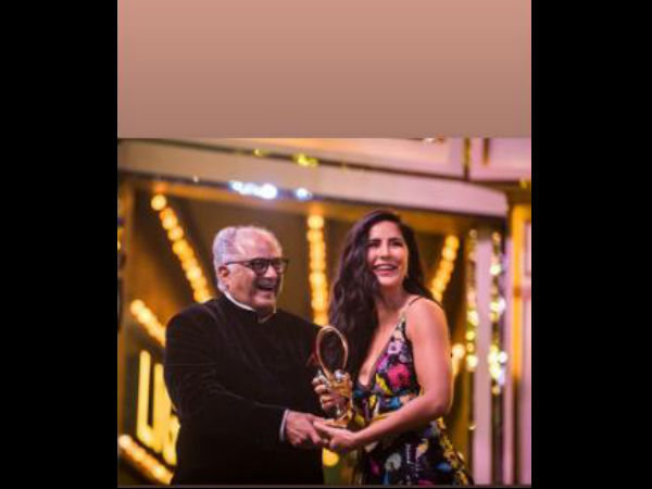 Katrina With Her Award Katrina With Her Award